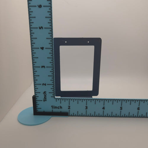 9" x 9" L-Shaped Flat Lay Jewelry Measure Ruler | Light Box Stand included for Collectibles and Jewelry
