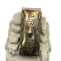Southwestern Stamped Money Clip Vintage Handcrafted Tribal Fetish Bear Dad Gift