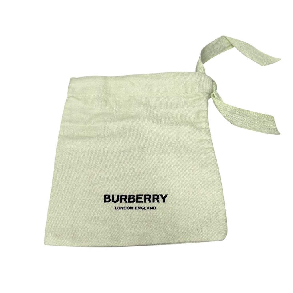 Burberry Beige Cotton Pouch Dust Bag  7x6 Logo Print Gift Storage Wallet Clutch