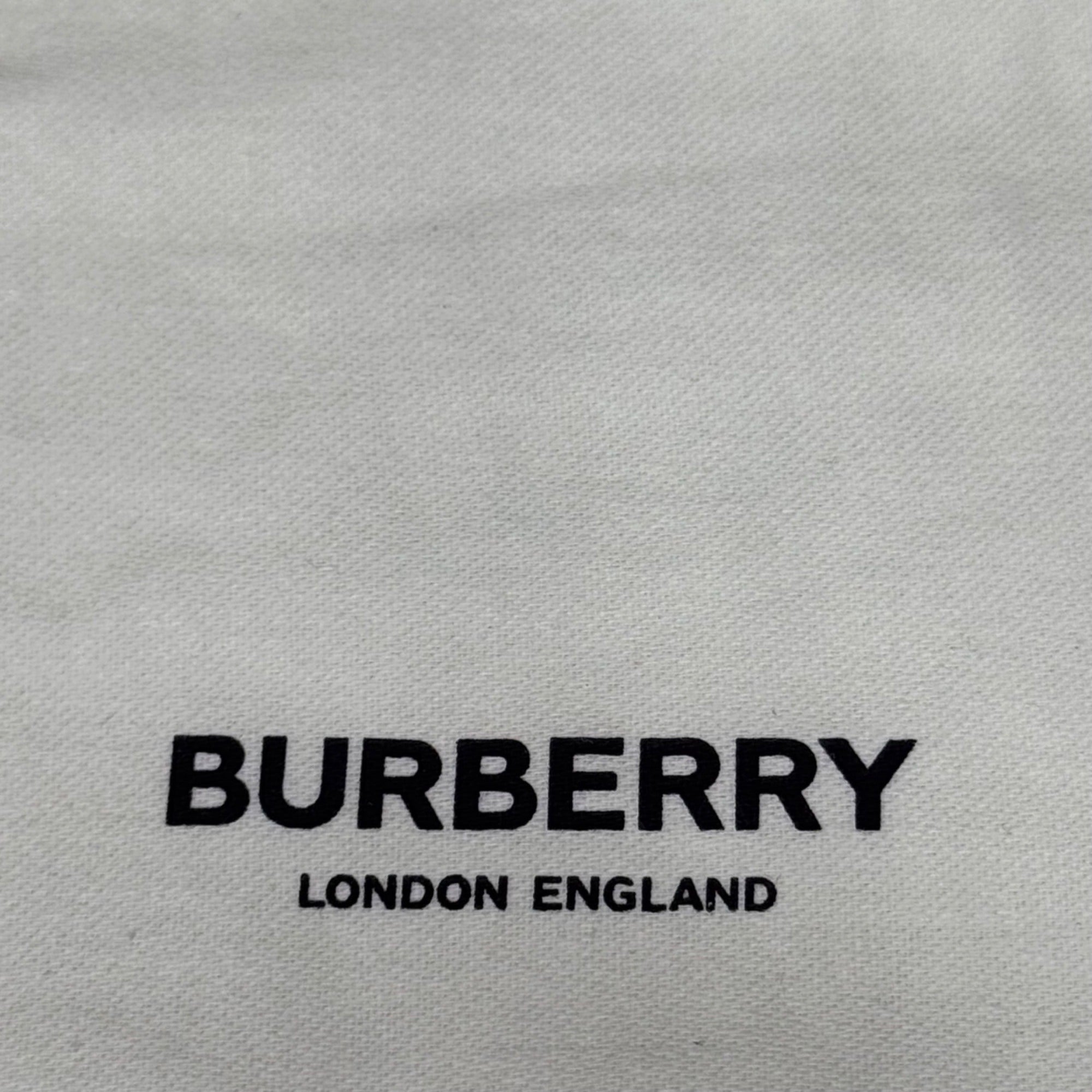 Burberry Beige Cotton Pouch Dust Bag  7x6 Logo Print Gift Storage Wallet Clutch