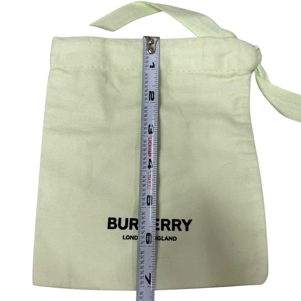 Burberry Beige Cotton Pouch Dust Bag  7x6 Logo Print Gift Storage Wallet Clutch