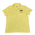 Yellow Corvette Logo Polo Shirt Clique XL CoolDry Polyester Blend Museum Mens