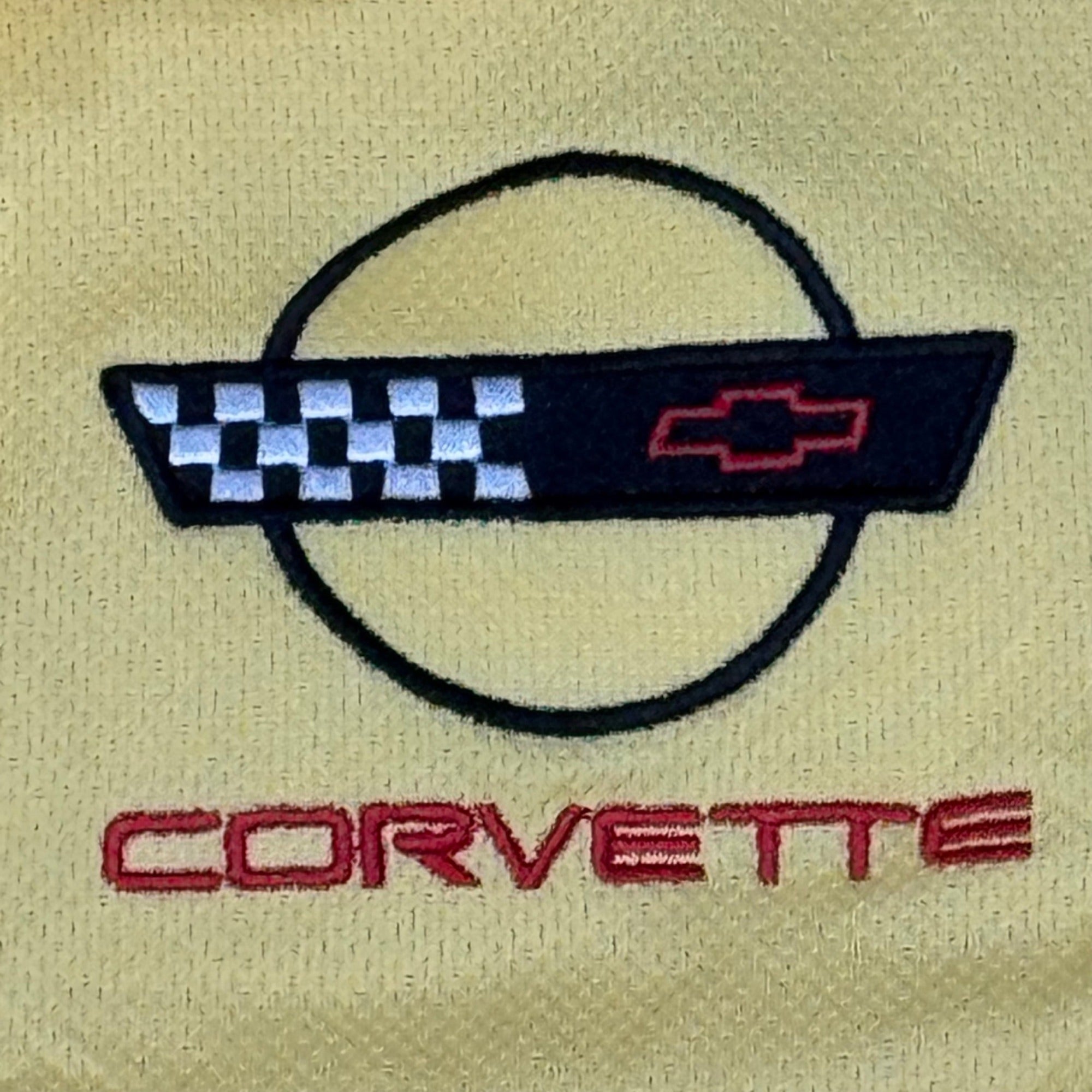 Yellow Corvette Logo Polo Shirt Clique XL CoolDry Polyester Blend Museum Mens