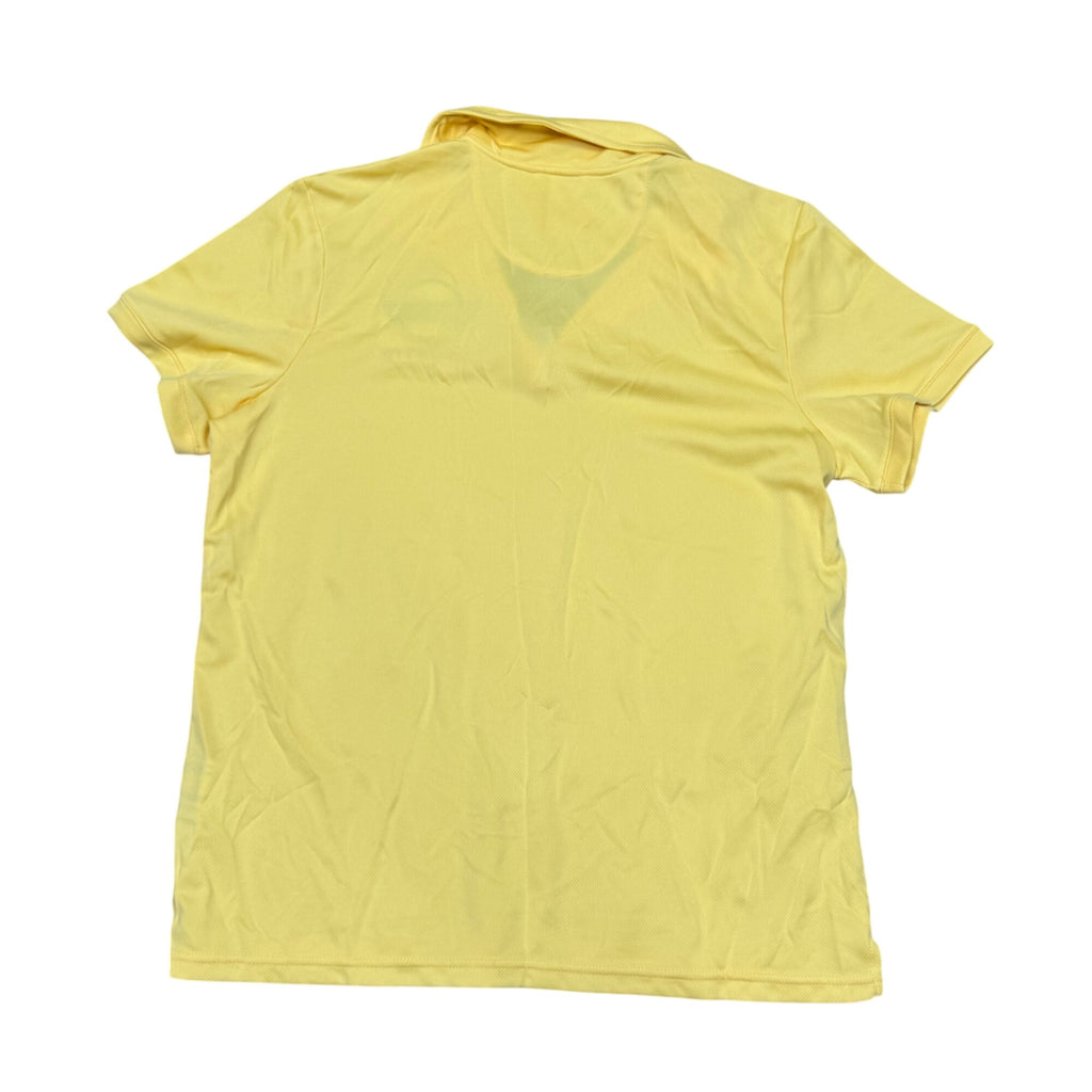 Yellow Corvette Logo Polo Shirt Clique XL CoolDry Polyester Blend Museum Mens