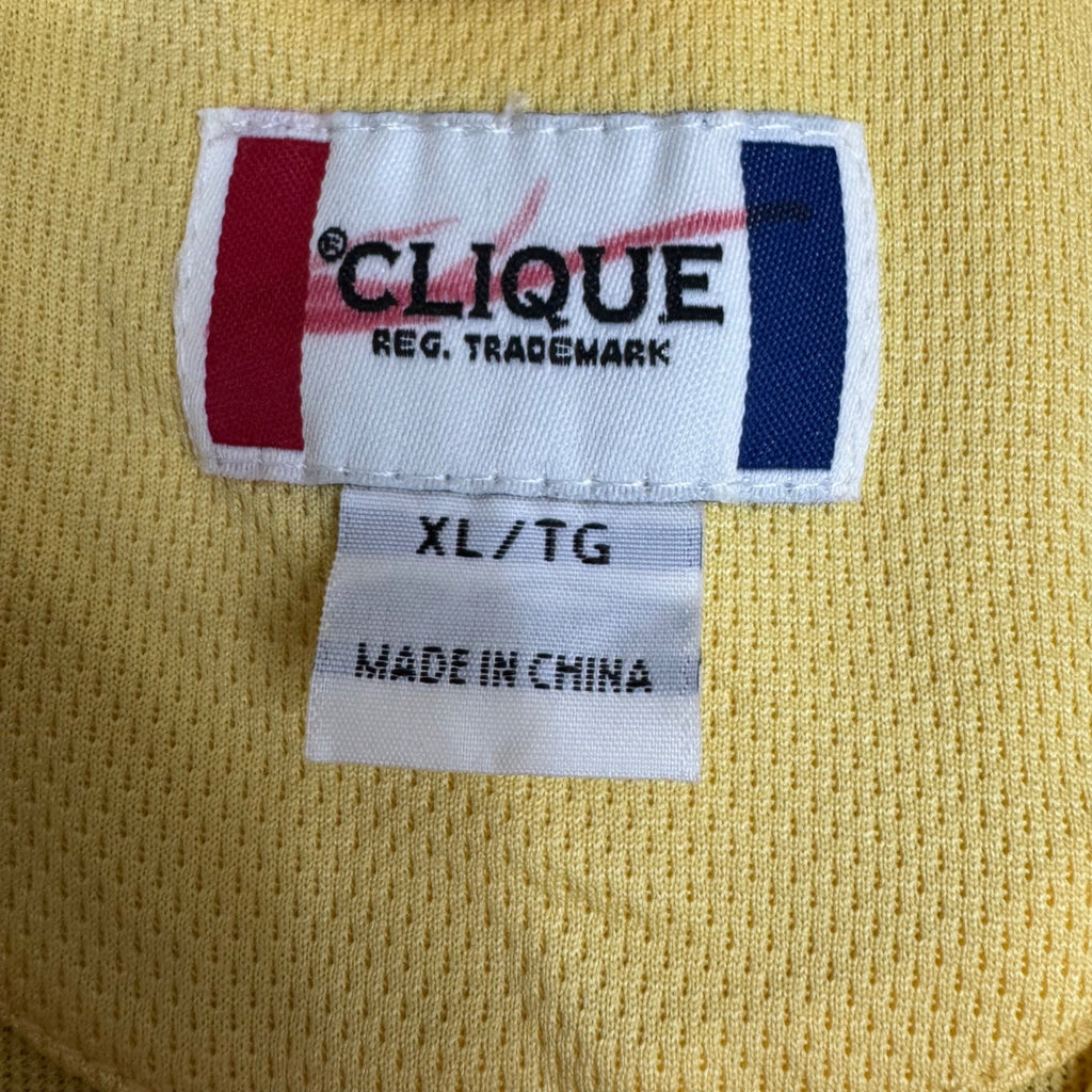Yellow Corvette Logo Polo Shirt Clique XL CoolDry Polyester Blend Museum Mens