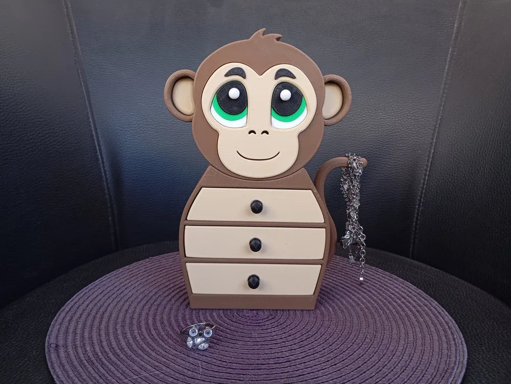 Monkey Drawer Jewelry Box