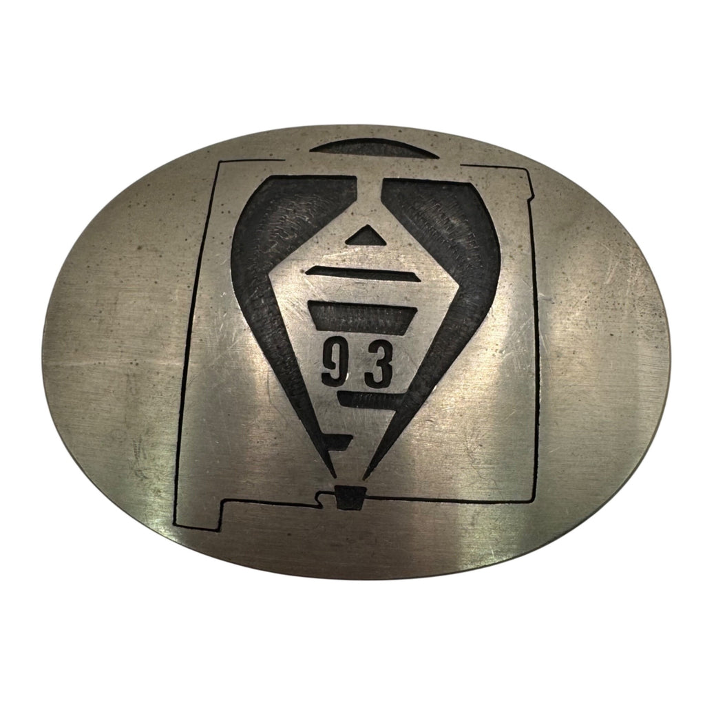 1993 German Silver Belt Buckle D & J Coats Taos Hot Air Balloon Limited Ed Hopi