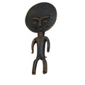 Vintage Copper Replica Akua' Ba African Fertility Doll Pendant Statement Brooch