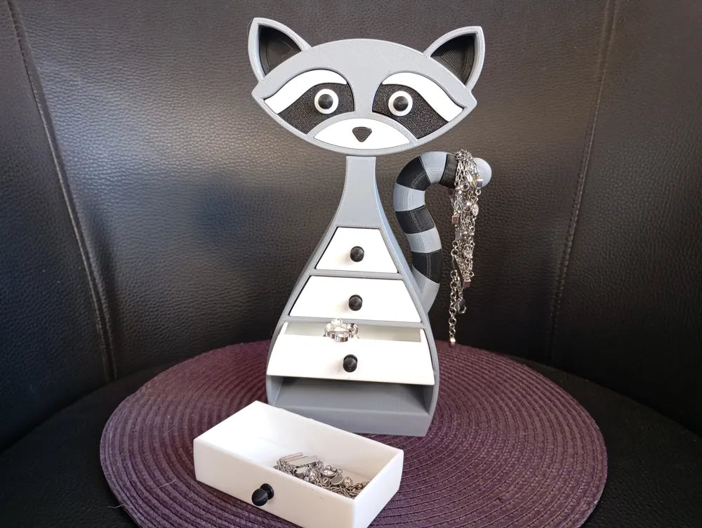 Raccoon Drawer Jewelry Box