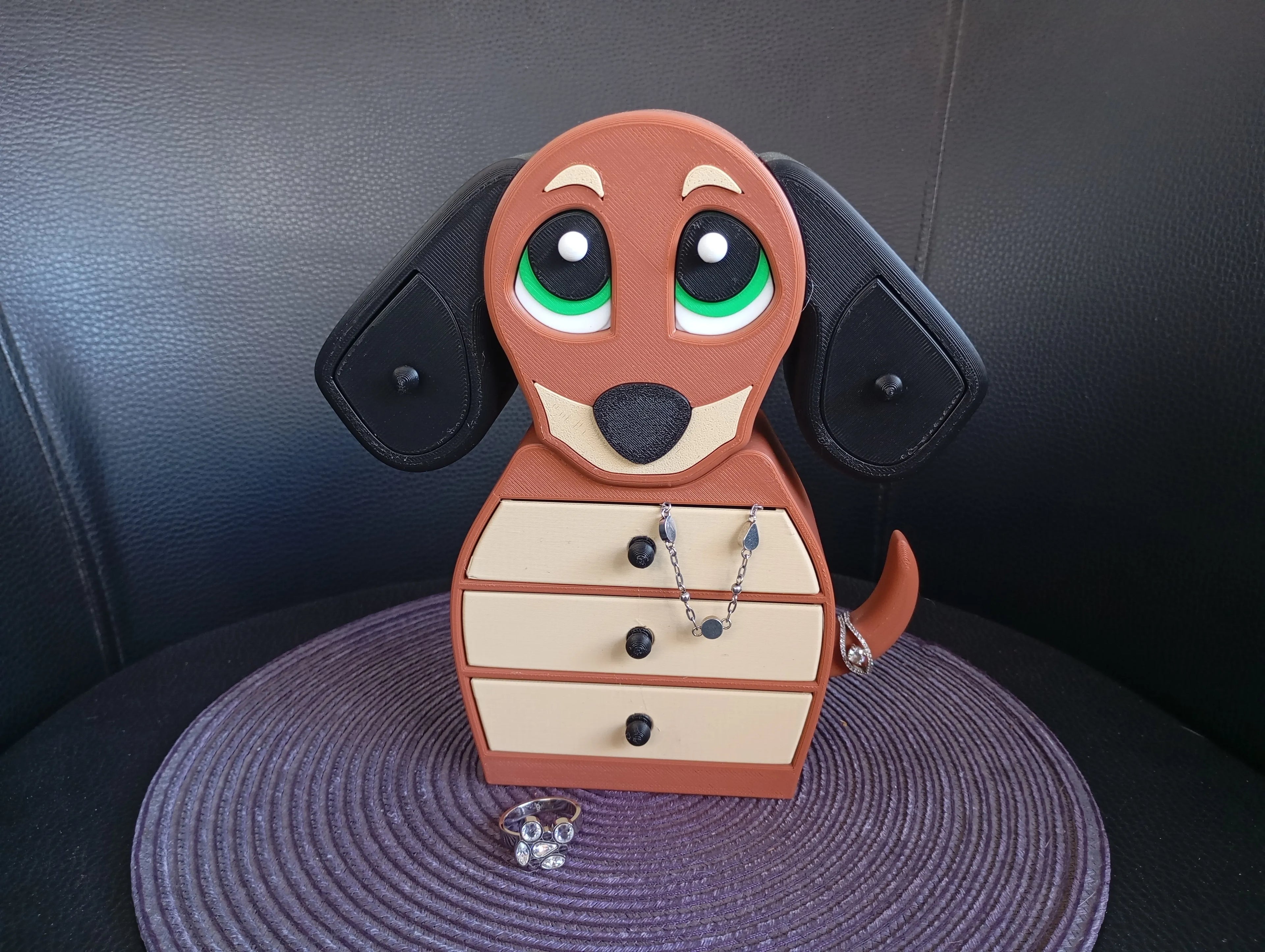 Dachshund Dog Drawer Jewelry Box