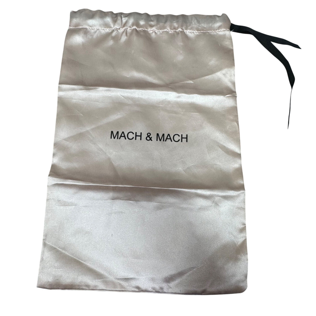 Mach & Mach Satin Drawstring Dust Bag 14”x9 Light Pink Storage Pouch Shoes Purse
