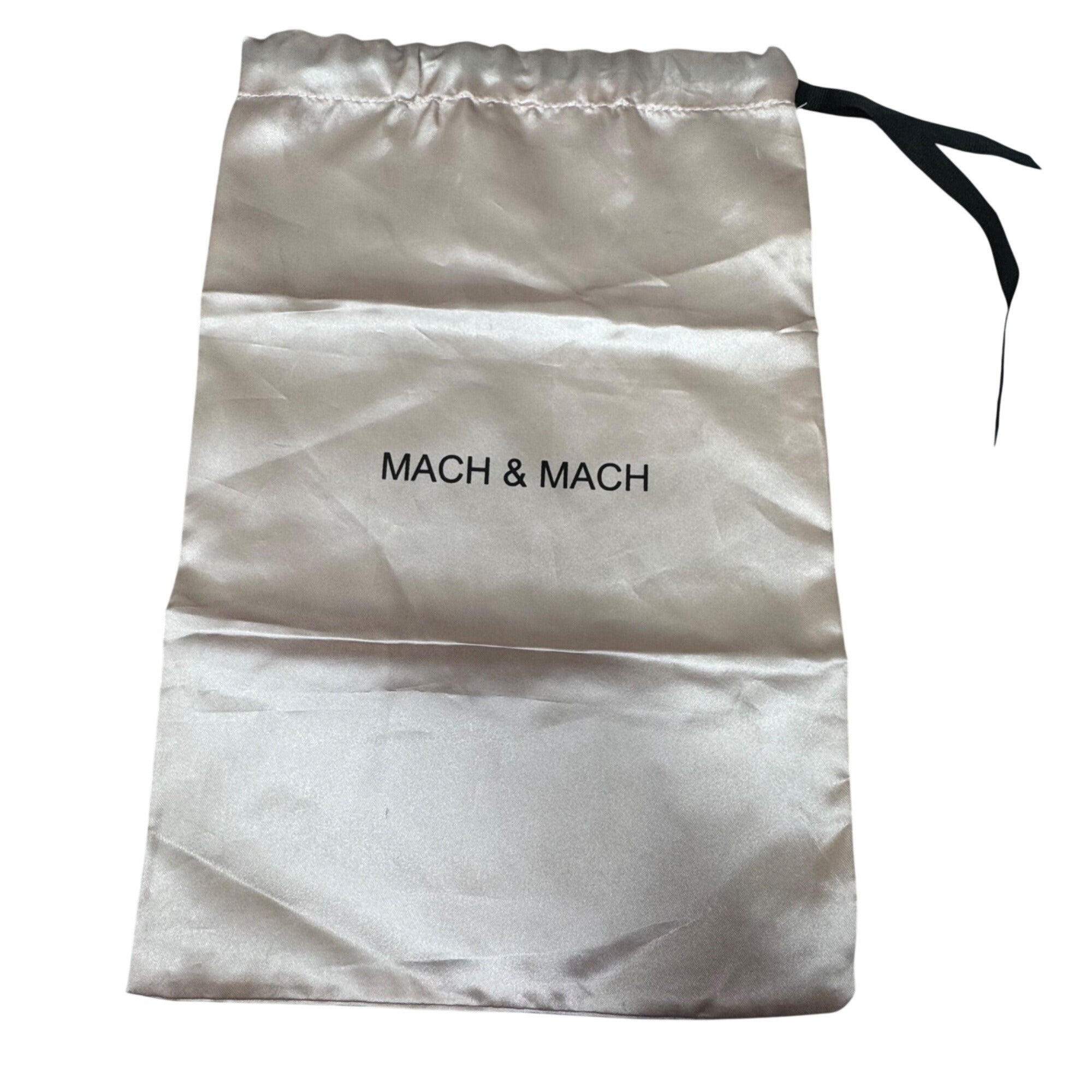 Mach & Mach Satin Drawstring Dust Bag 14”x9 Light Pink Storage Pouch Shoes Purse