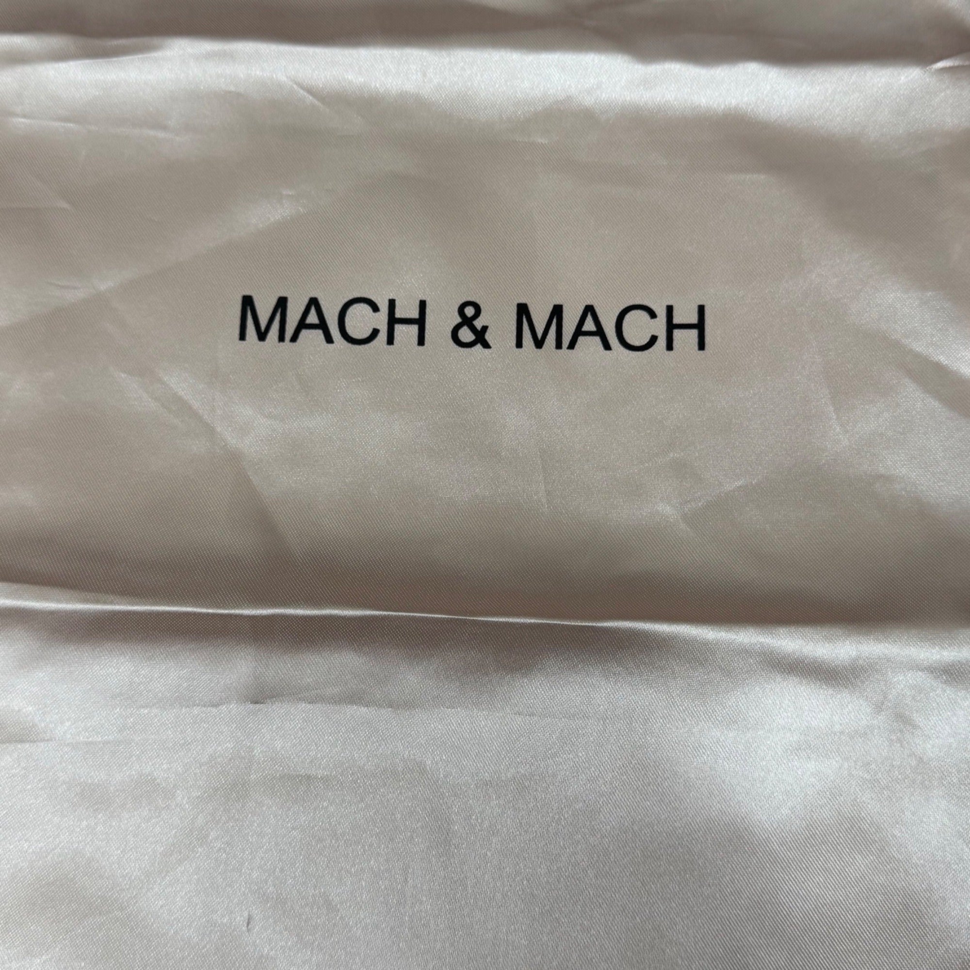Mach & Mach Satin Drawstring Dust Bag 14”x9 Light Pink Storage Pouch Shoes Purse