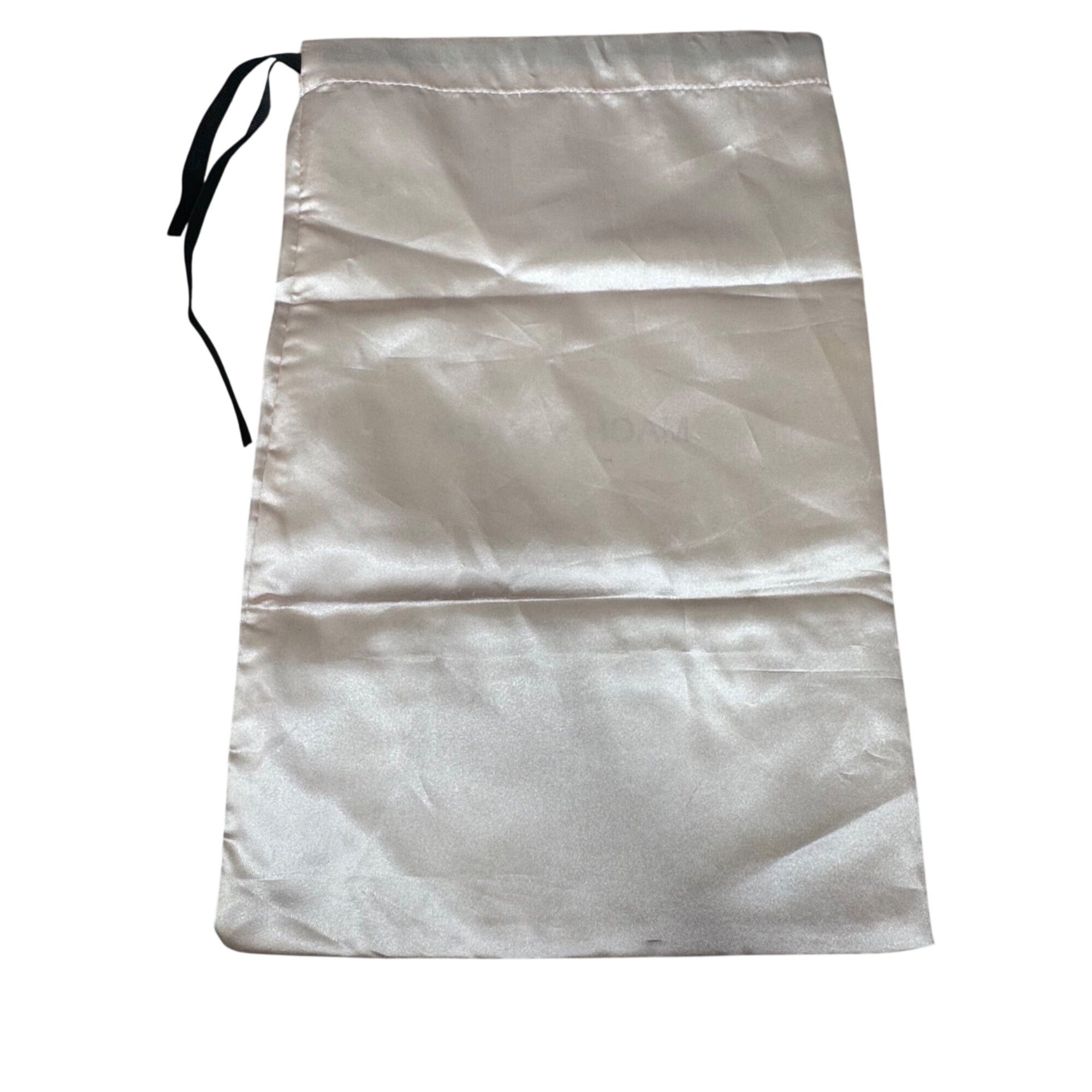 Mach & Mach Satin Drawstring Dust Bag 14”x9 Light Pink Storage Pouch Shoes Purse