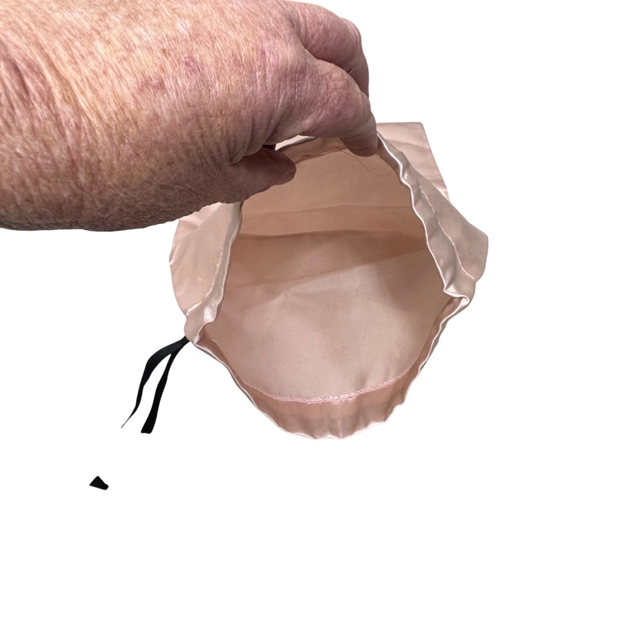 Mach & Mach Satin Drawstring Dust Bag 14”x9 Light Pink Storage Pouch Shoes Purse