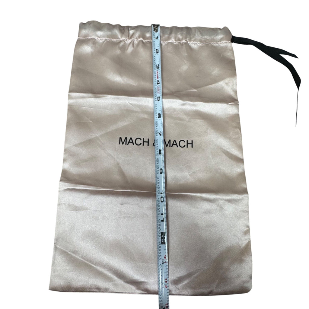 Mach & Mach Satin Drawstring Dust Bag 14”x9 Light Pink Storage Pouch Shoes Purse