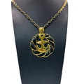 Vintage Anchor Pendant Necklace Gold Tone Black Enamel Nautical Monet 30" Chain