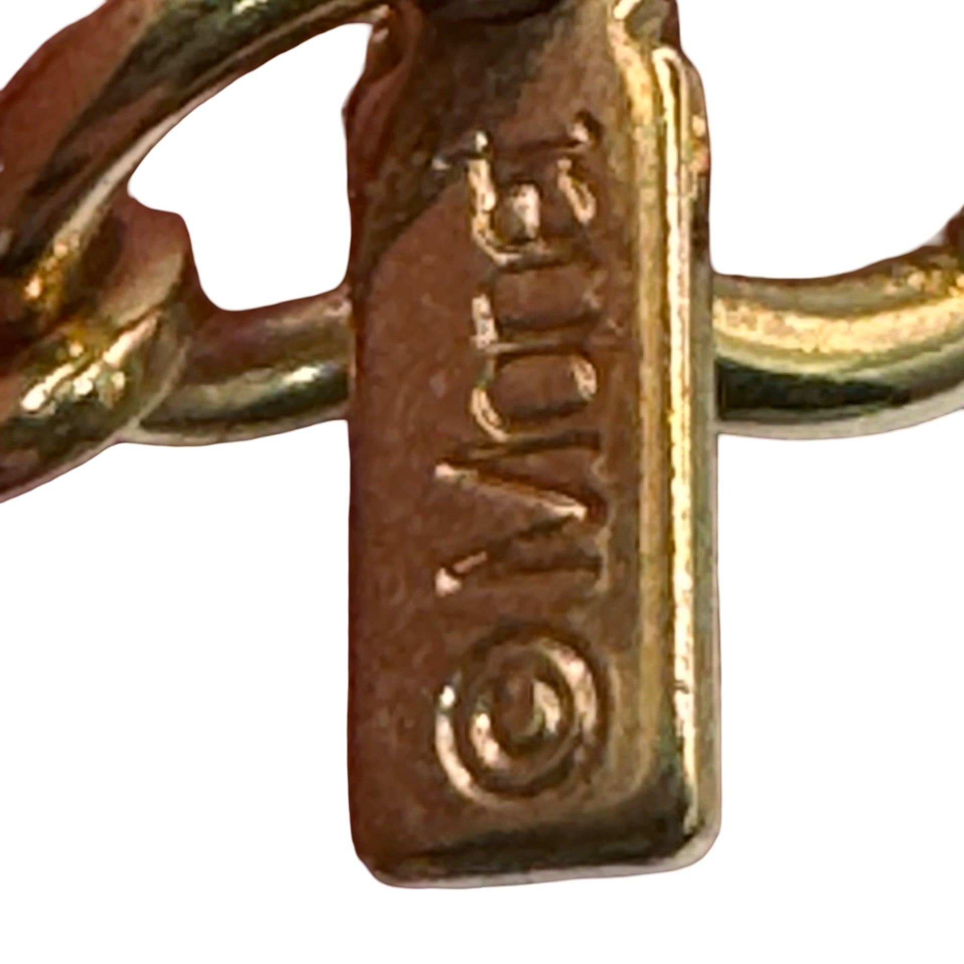 Vintage Anchor Pendant Necklace Gold Tone Black Enamel Nautical Monet 30" Chain