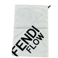 Fendi Flow White Drawstring Dust Bag Shoes Sneakers Replacement 12x17.75 Cotton