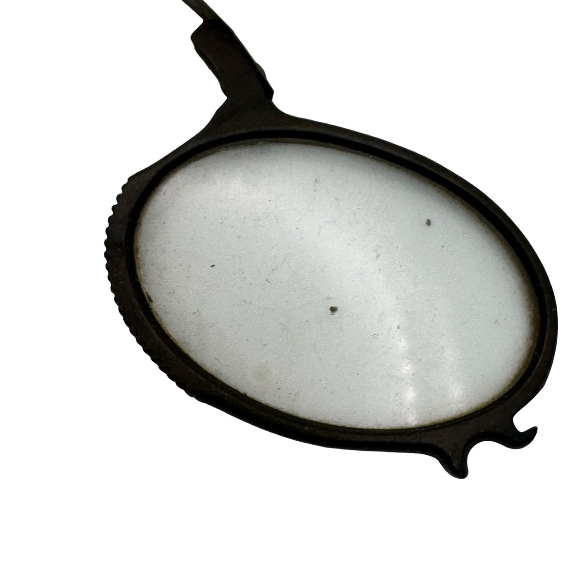 Antique Oval Wire Rim Pince Nez Glasses Black Frame 19th Century Opera READ