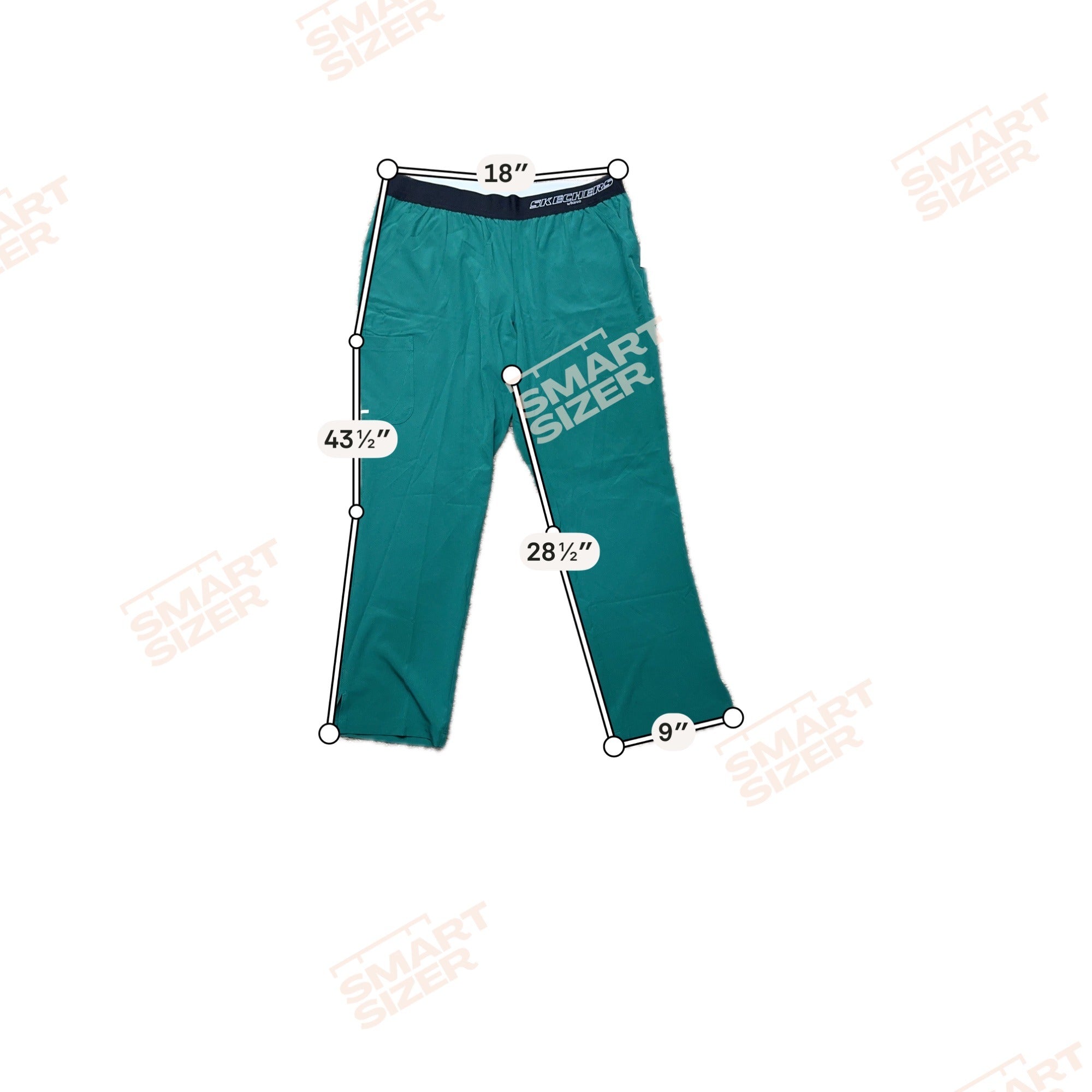 Skechers Barco Womens Green Elastic Waist Scrub Pants Size M Lot of 2 Pairs NEW