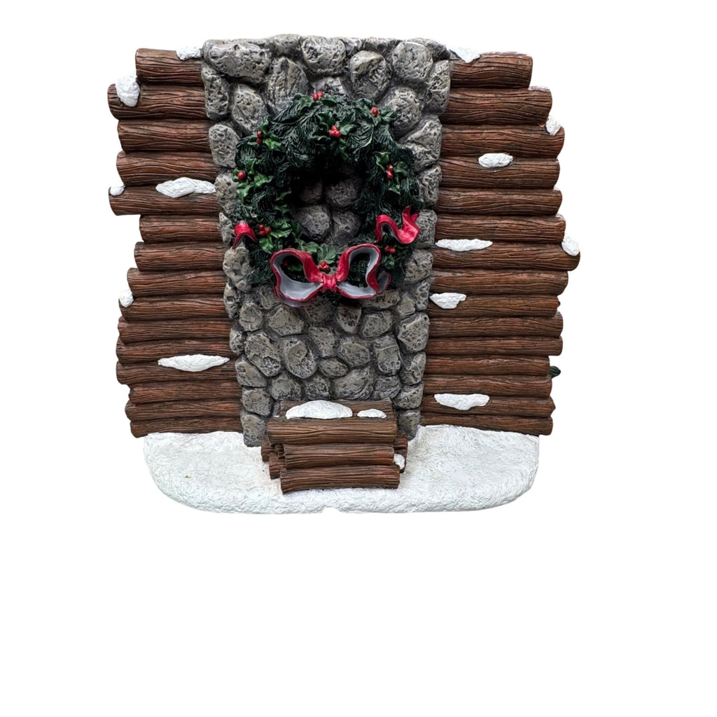 Alabama Fireside Santa Christmas Tree Fireplace 10" Sculpture Roll Crimson Tide