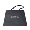 Chanel Black Paper Shopping Gift Bag Rope Handles 9x8 Gift Storage Authentic
