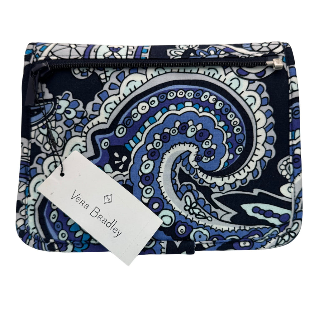 Vera Bradley Iconic Zip-In Jewelry Case Deep Night Paisley Cotton Travel Organizer