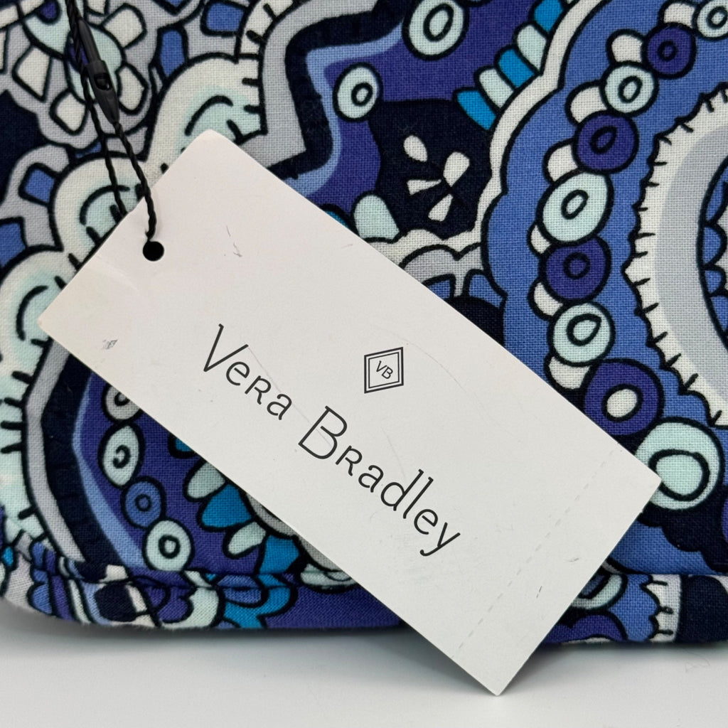 Vera Bradley Iconic Zip-In Jewelry Case Deep Night Paisley Cotton Travel Organizer