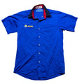 ComfortFlex Napa Auto Parts Uniform Work Shirt M Blue Short Sleeve Button-Down