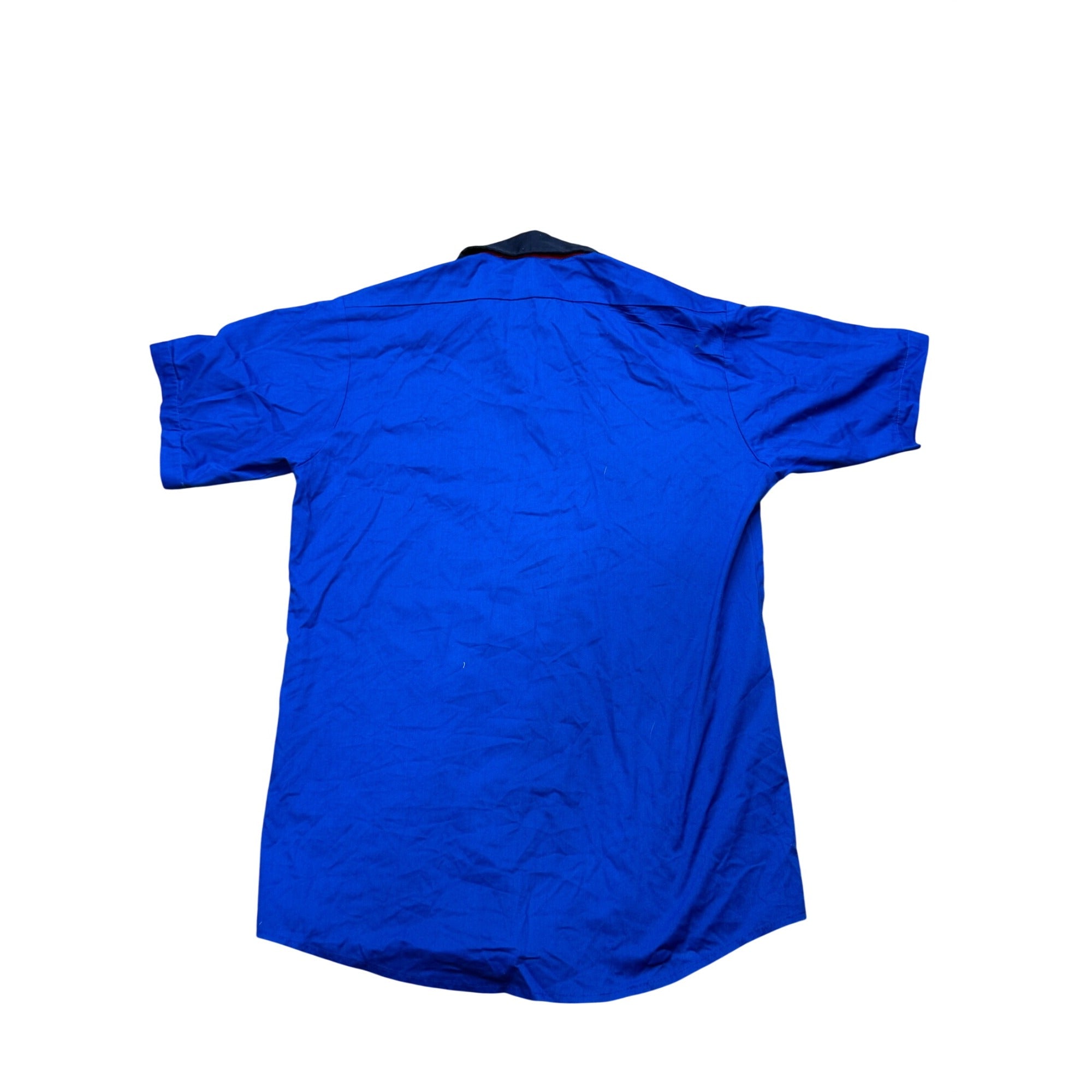 ComfortFlex Napa Auto Parts Uniform Work Shirt M Blue Short Sleeve Button-Down