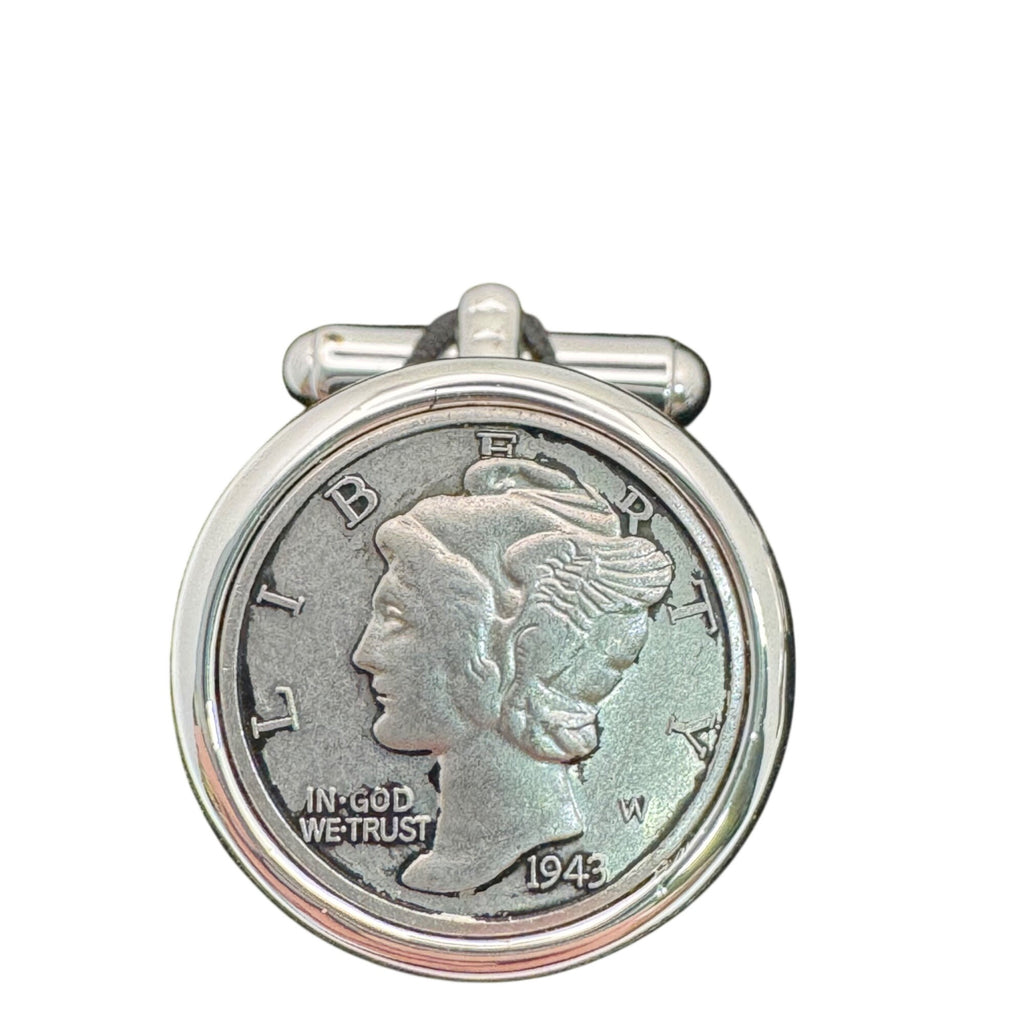 Brooks Brothers 1943 Mercury Dime Cufflinks Vintage Silver Coin Mens Gift In Box