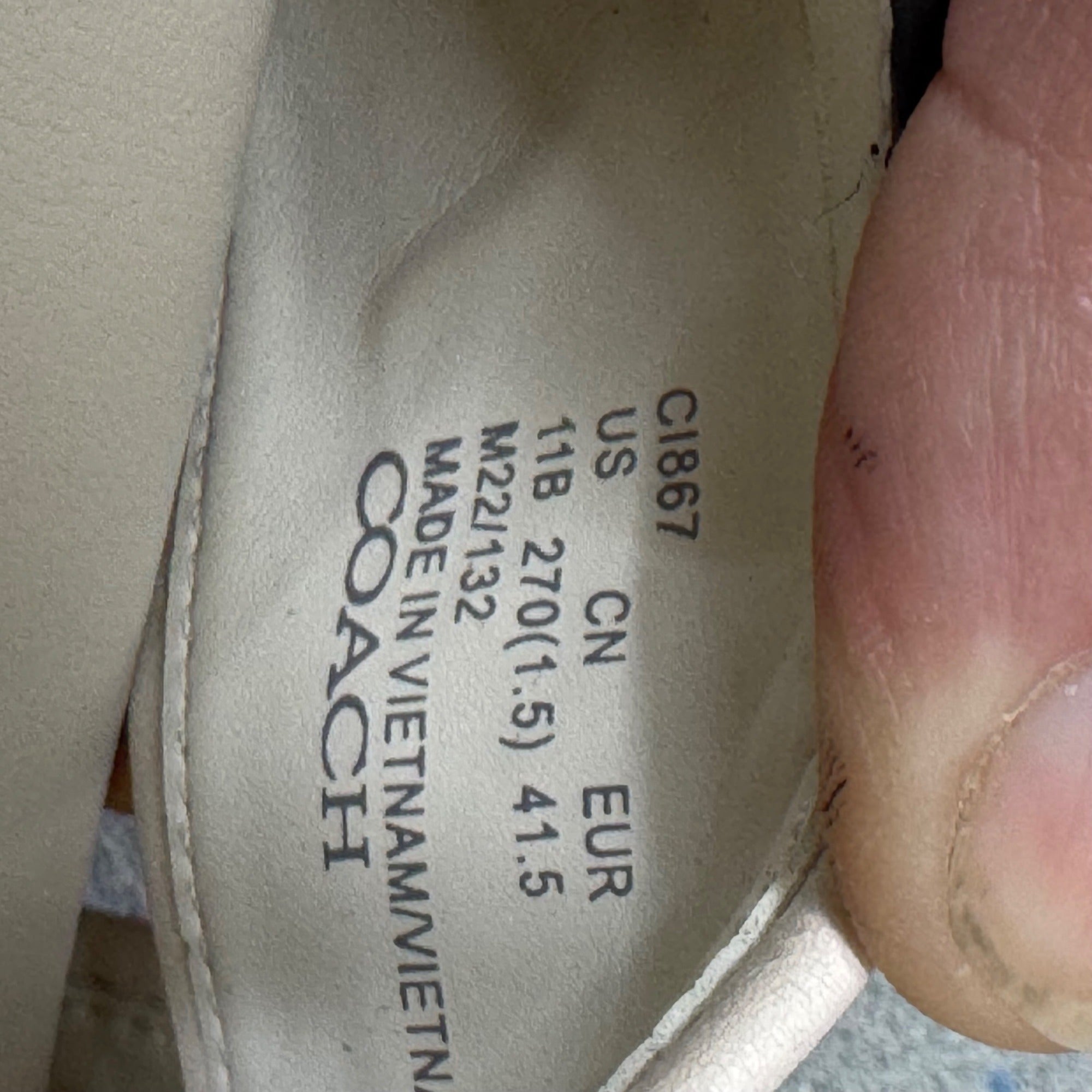 Coach Rainbow Signature Slide Sandals Size 11 B White Strap Womens Pride READ