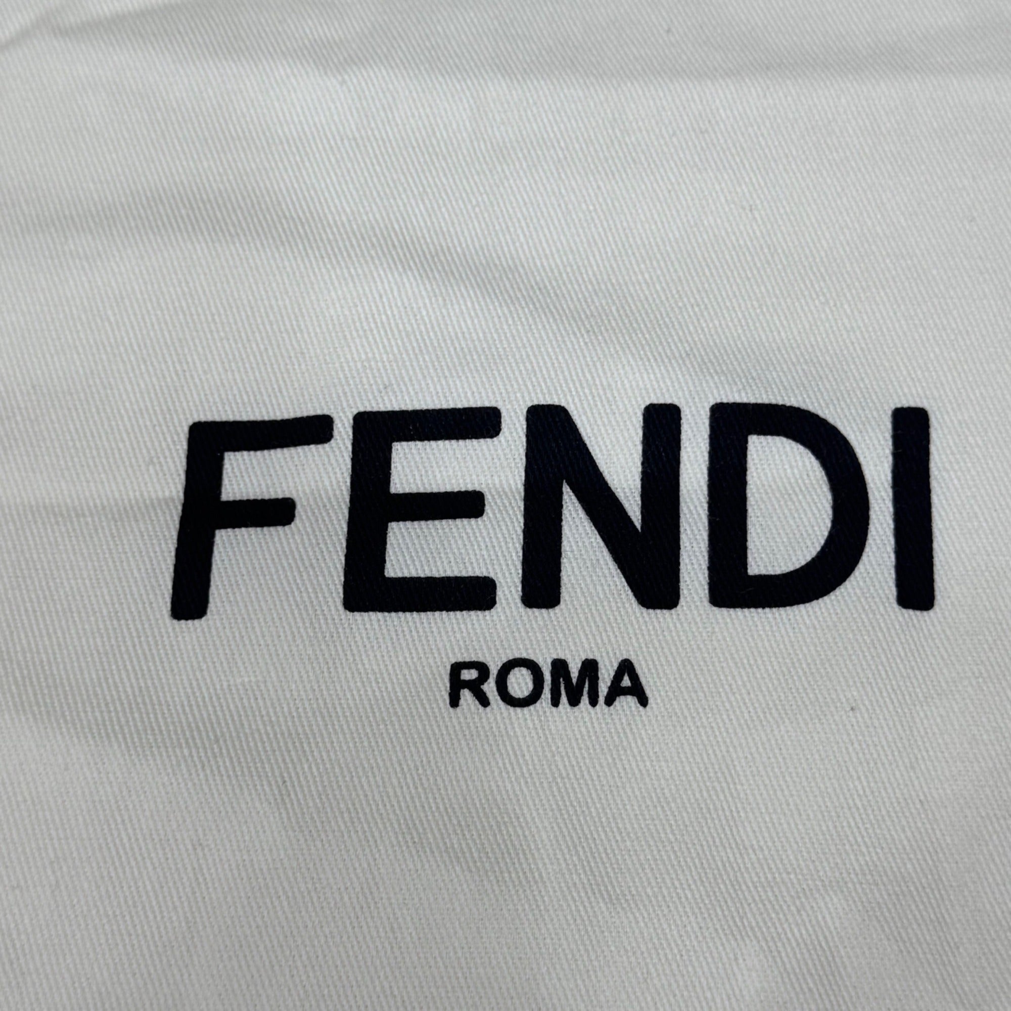 Fendi White Cotton Dust Bag 13.75X11.5 Handbags Purse Shoes Accessories Large