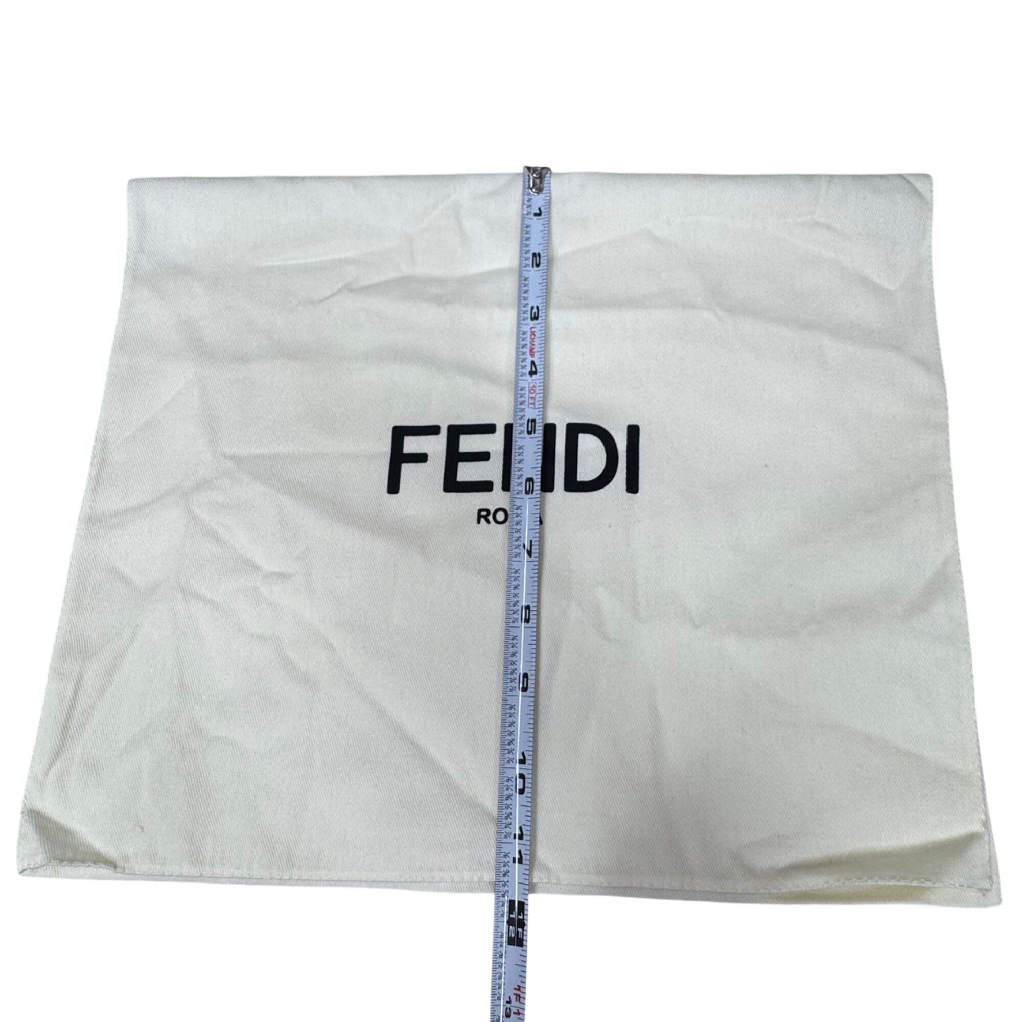 Fendi White Cotton Dust Bag 13.75X11.5 Handbags Purse Shoes Accessories Large