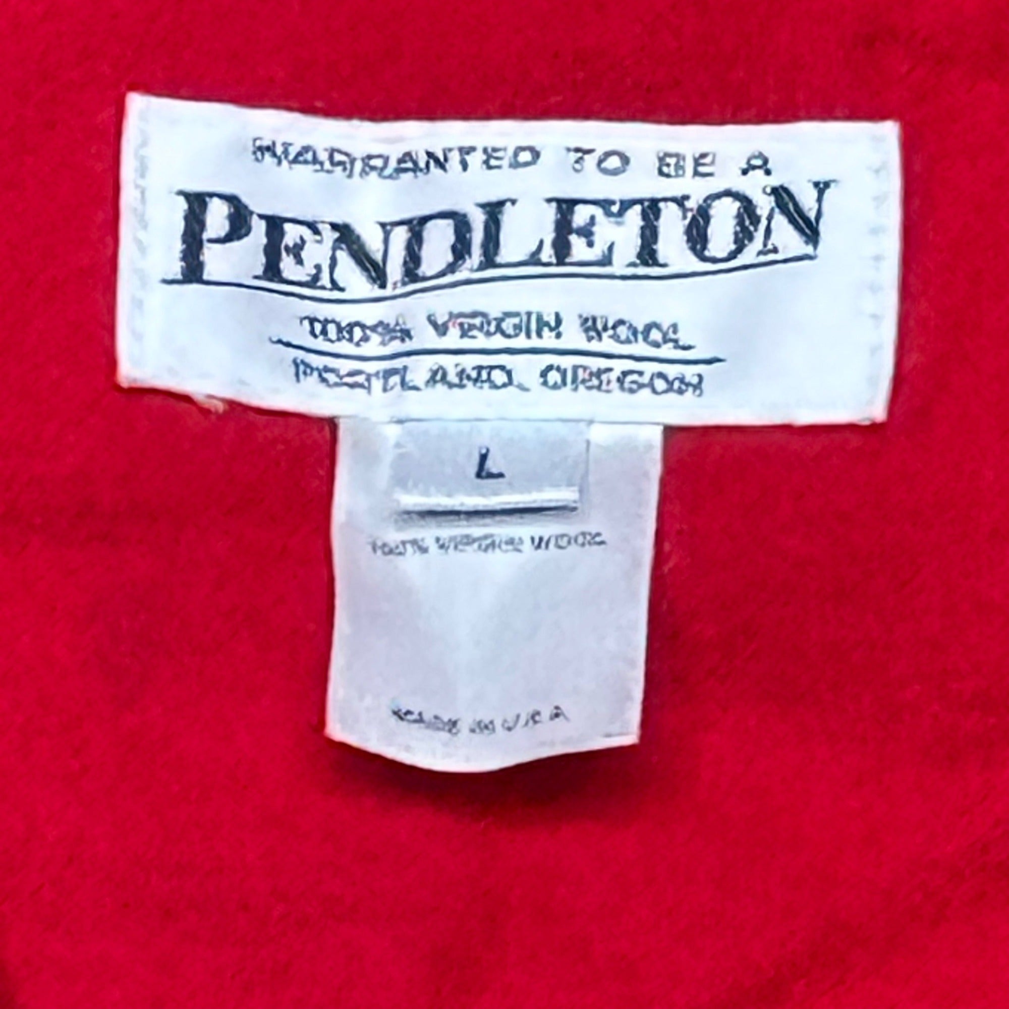 Pendleton Heritage Jacket Women Large Red Wool Limited Edition Made in USA  READ