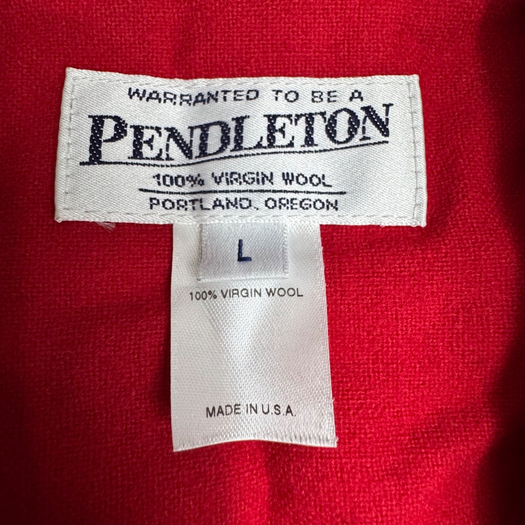 Pendleton Heritage Jacket Women Large Red Wool Limited Edition Made in USA  READ