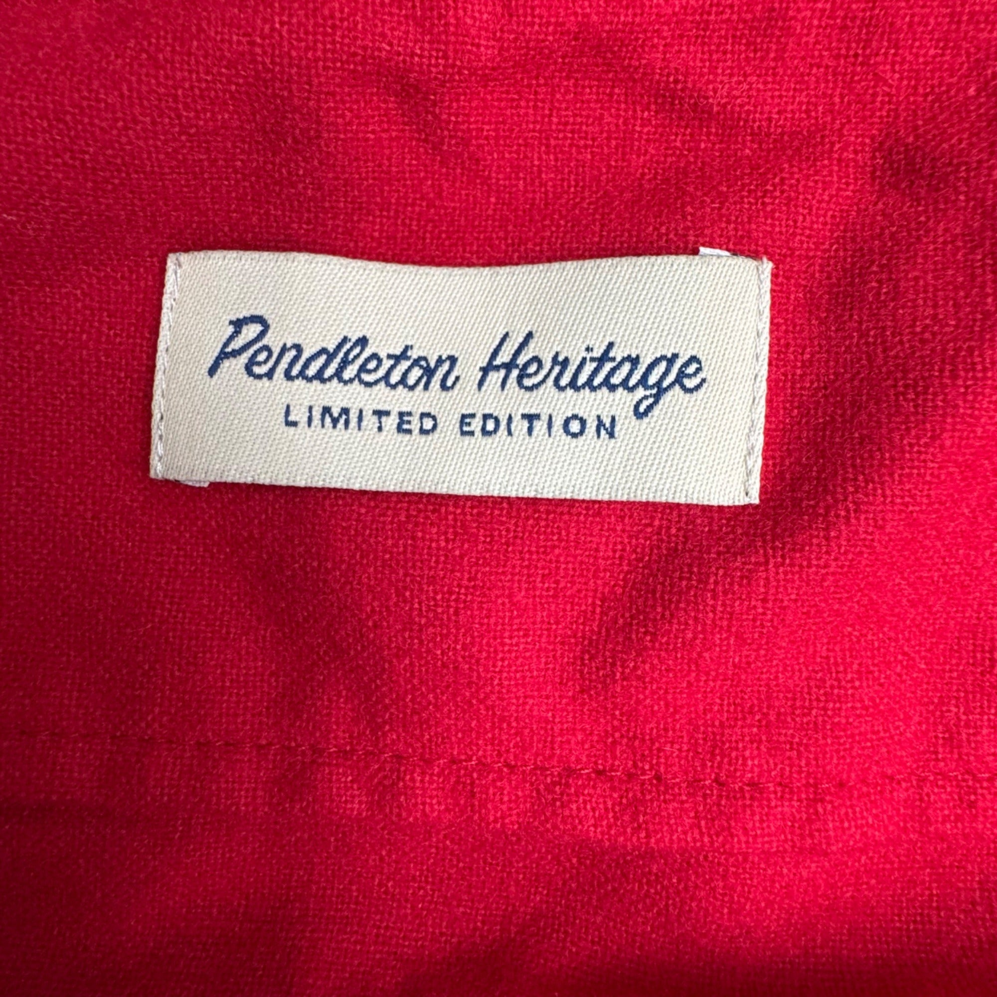 Pendleton Heritage Jacket Women Large Red Wool Limited Edition Made in USA  READ