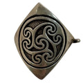 Vintage Triskelion Signed Artisan Sterling Silver Pendant Celtic Swirl JW 1.5”