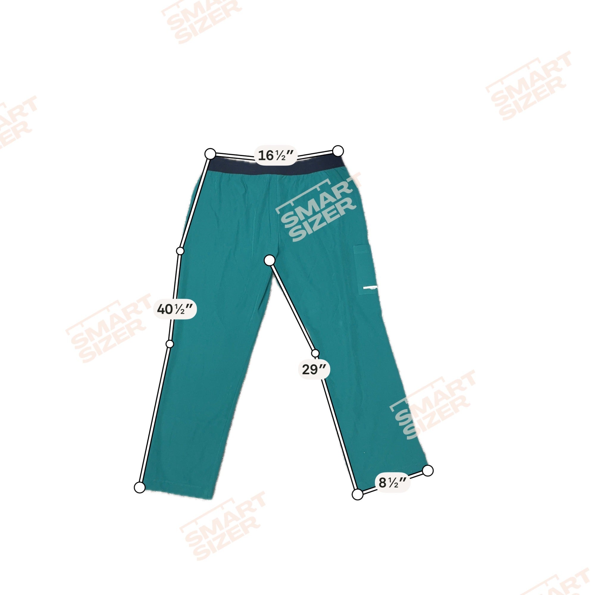 Skechers By Barco Womens Green Scrub Pants XLP Comfort Waistband XL Petite NEW