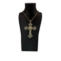 Sarah Coventry 1975 Limited Edition PEACE Cross Pendant Necklace Pearl 24" Vtg