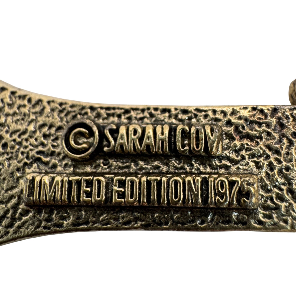 Sarah Coventry 1975 Limited Edition PEACE Cross Pendant Necklace Pearl 24" Vtg