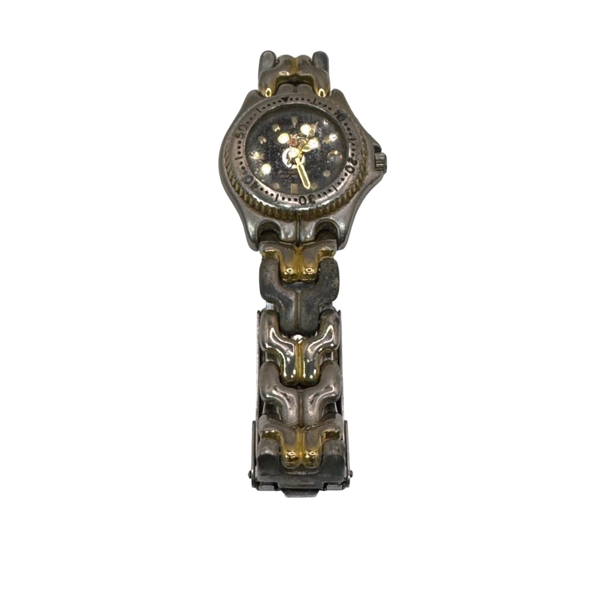 Tag Heuer 200m Professional Watch Two-Tone Stainless Steel Black Dial 5.75 97675