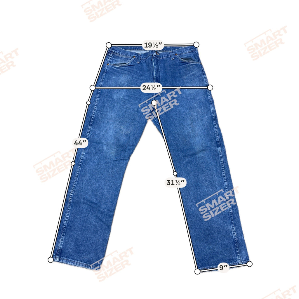 Vintage Wrangler Cowboy Cut Jeans Mens 40x32 13MWZ Blue Dark Wash USA Made Work