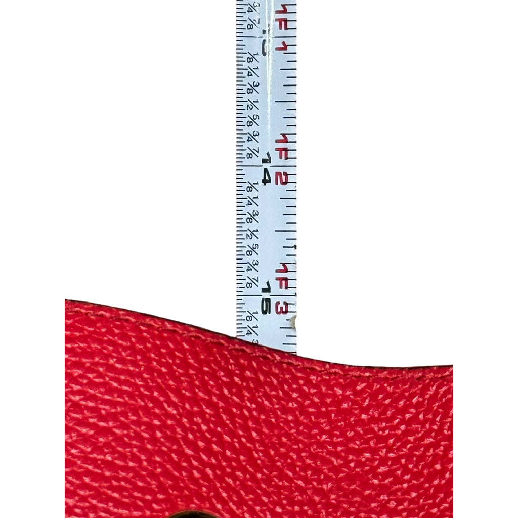Michael Kors Red Pebbled Leather Bucket Bag Purse Wallet Set Dust Bag Gift NEW
