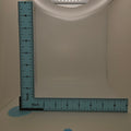 9" x 9" L-Shaped Flat Lay Jewelry Measure Ruler | Light Box Stand included for Collectibles and Jewelry