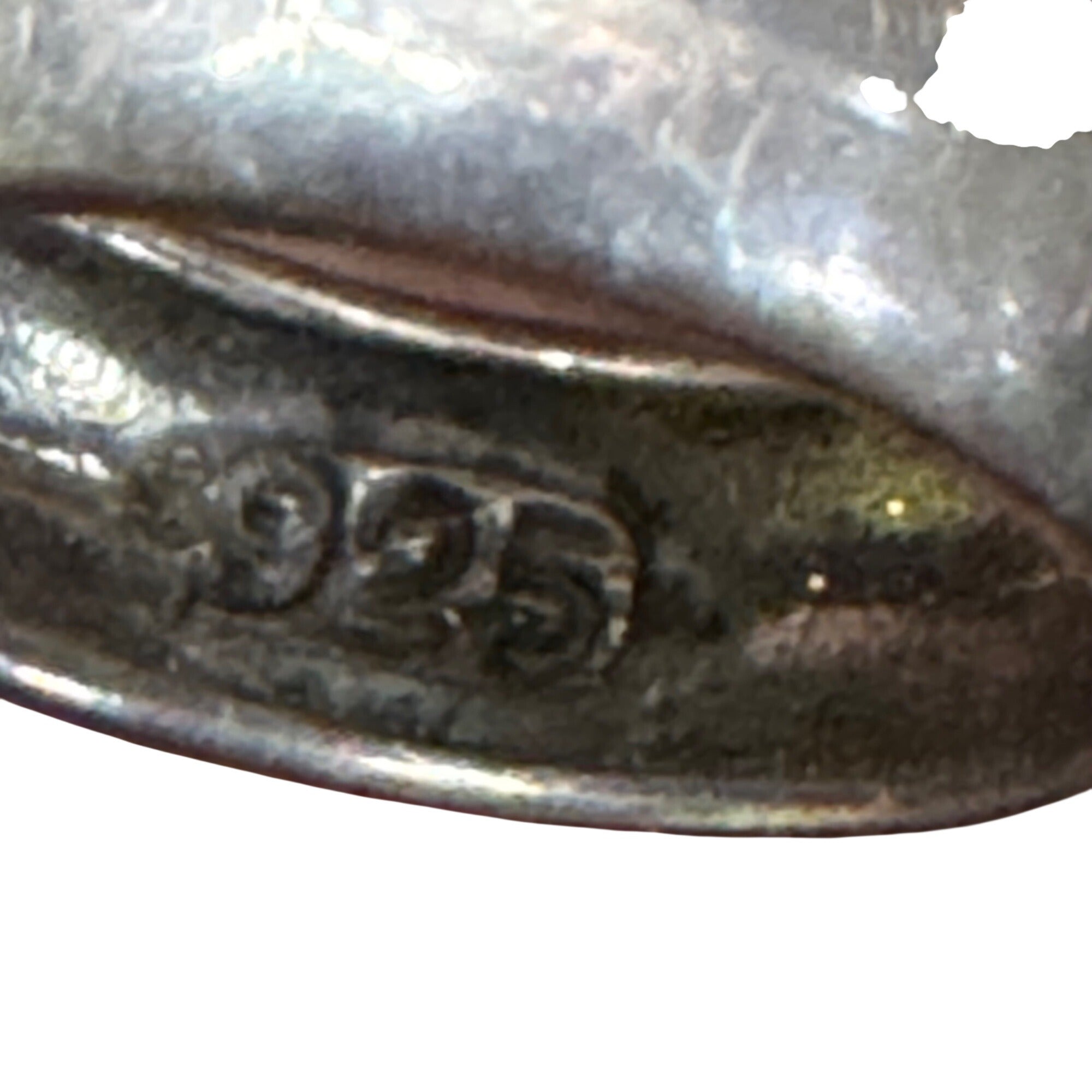 Eye Of Horus Pisces 2 Sided Pendant Sterling 925 Jasper Statement 2.5" Vintage