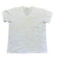 Vintage Calvin Klein Mens White V-Neck Tee Undershirt Cotton L Made In Brazil