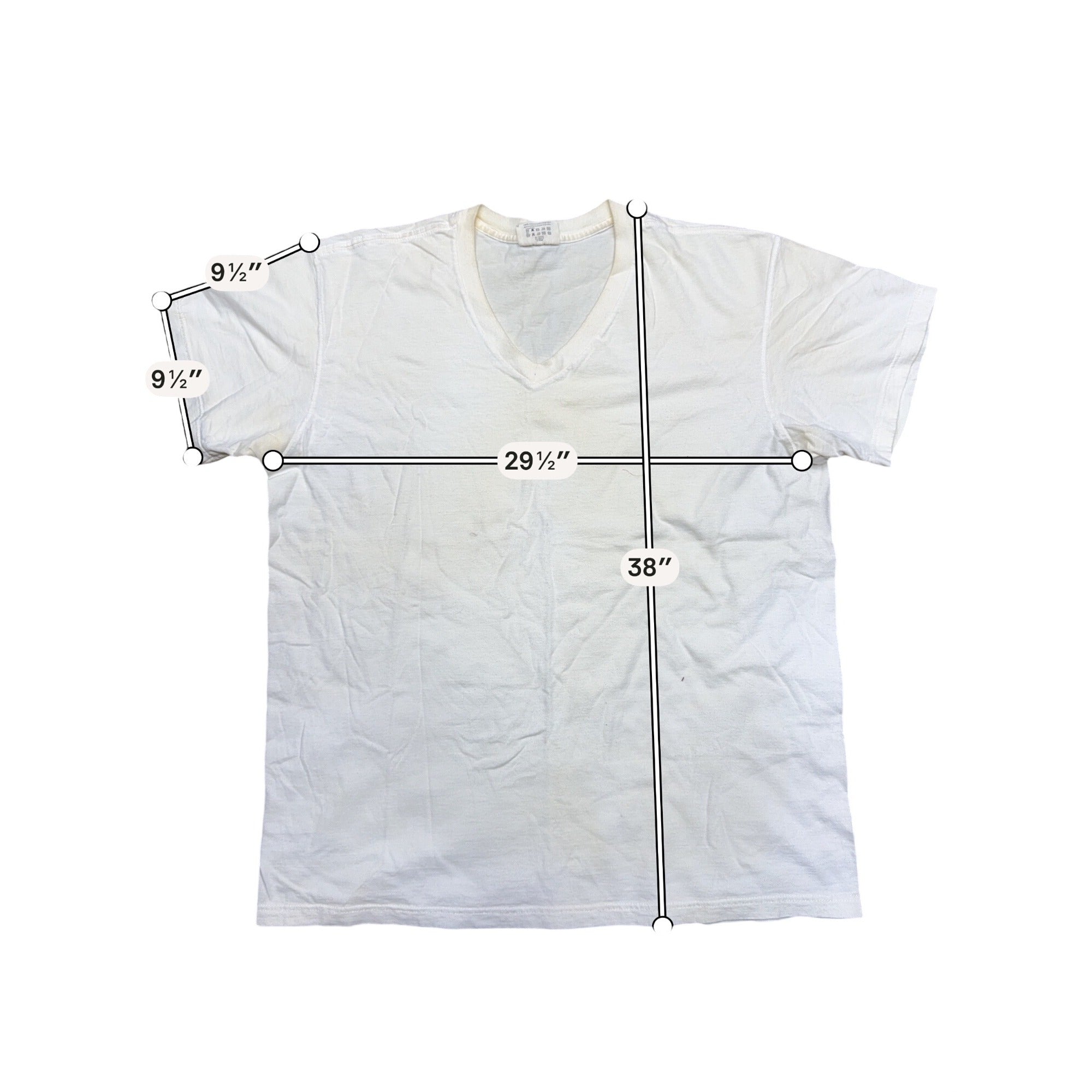 Vintage Calvin Klein Mens White V-Neck Tee Undershirt Cotton L Made In Brazil