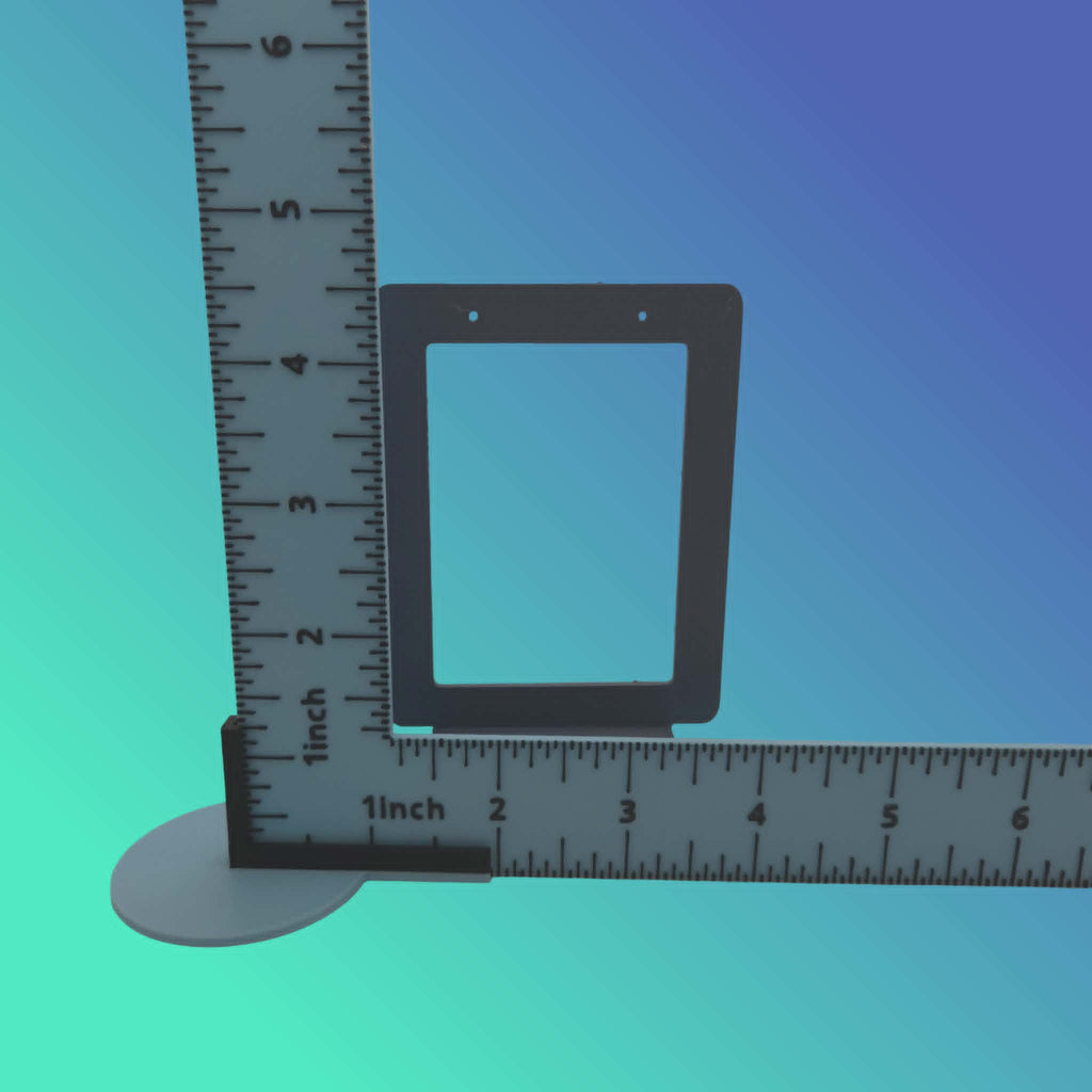 9" x 9" L-Shaped Flat Lay Jewelry Measure Ruler | Light Box Stand included for Collectibles and Jewelry